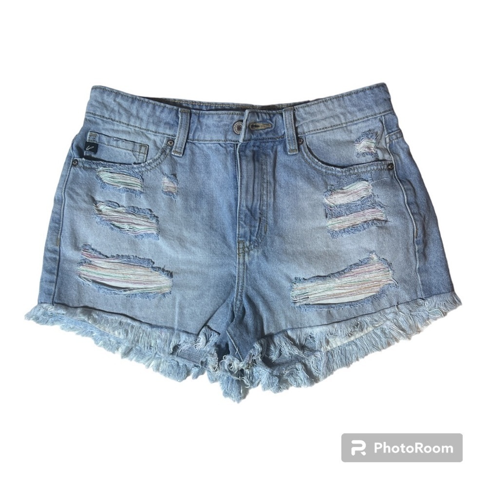 KanCan High Waisted Distressed Shorts, Size 7/27